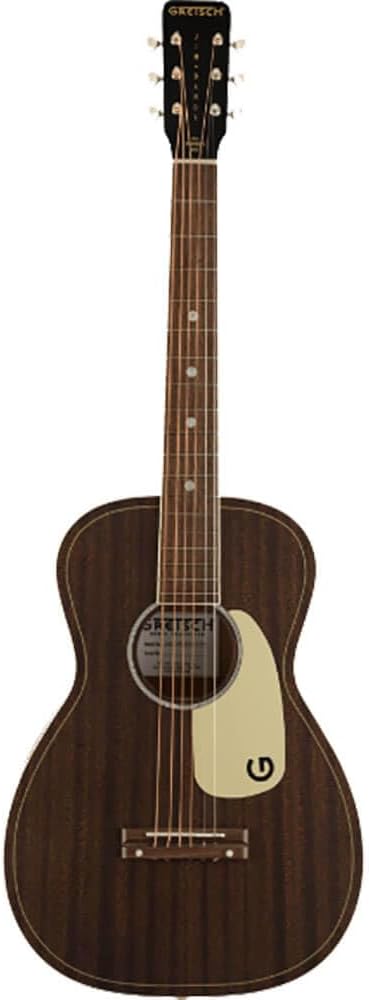 Gretsch G9500 Jim Dandy 24-Inch Scale Flat Top Non-Cutaway Sapele Body 6-String Acoustic Guitar with Black Walnut Fingerboard