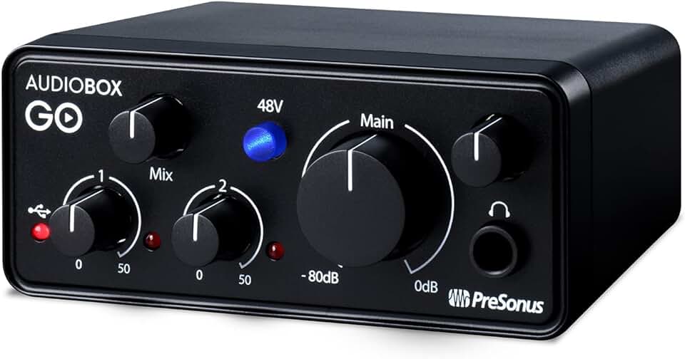 PreSonus AudioBox GO | USB-C Audio Interface for music production
