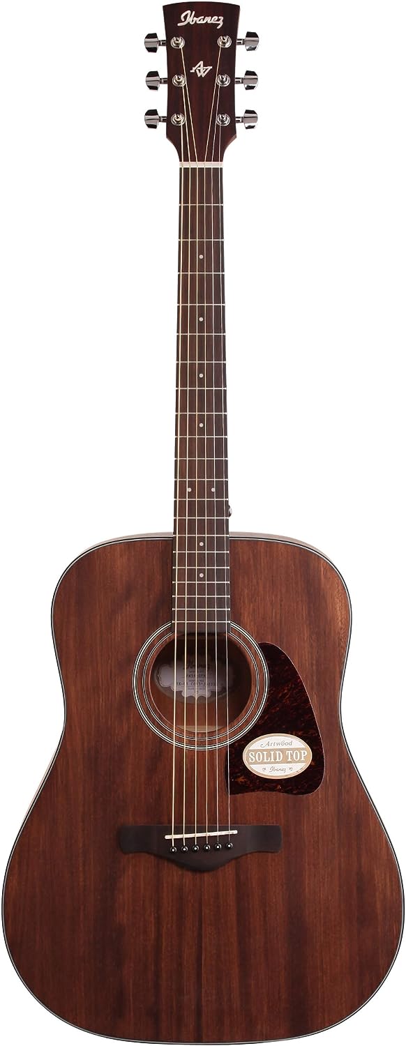 Ibanez AW54OPN Artwood Dreadnought Acoustic Guitar – Open Pore Natural