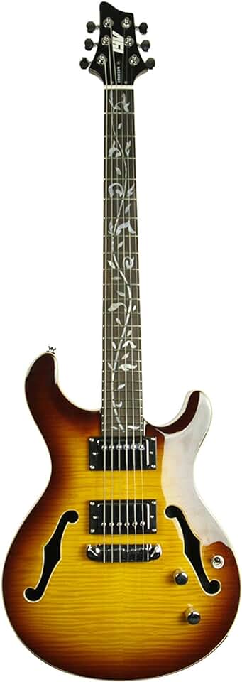 ivy 6 String Acoustic-Electric Guitar, Right, Tobacco Sunburst (IPF-300 TSB)