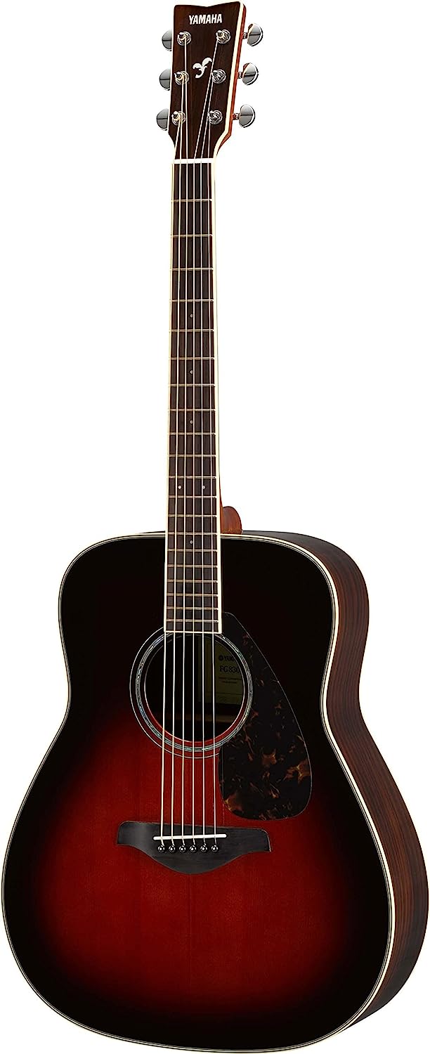 Yamaha FG830 Solid Top Acoustic Guitar, Tobacco Sunburst